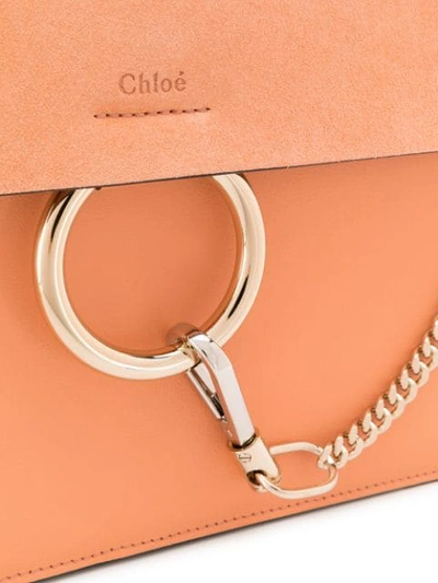 Shop Chloé Faye Shoulder Bag In Orange