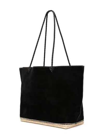 Shop Altuzarra Large ‘espadrille' Tote Bag In Black