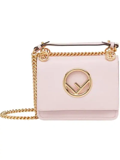 Shop Fendi Small Kan I Logo Bag In Pink