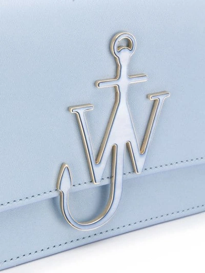 Shop Jw Anderson Anchor Logo Shoulder Bag In 801 Ice Blue