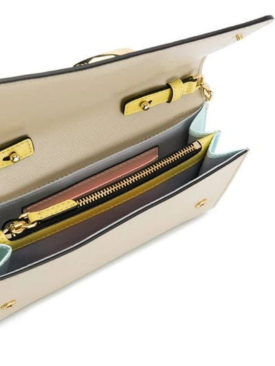 Shop Marc Jacobs Snapshot Chain Wallet In 698 Blush Multi