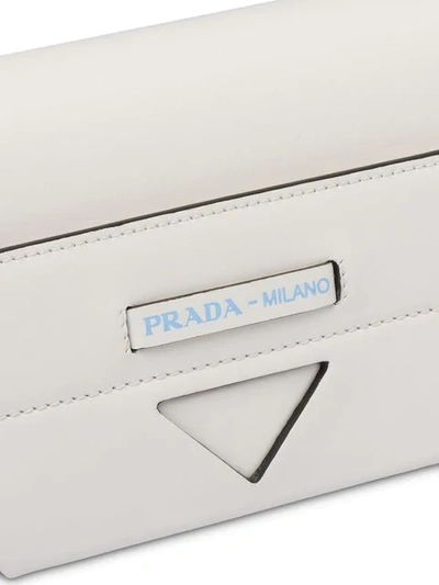 Shop Prada Manuelle Shoulder Bag In White