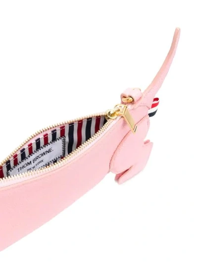 Shop Thom Browne Hector Icon Flat Clutch In 680 Light Pink