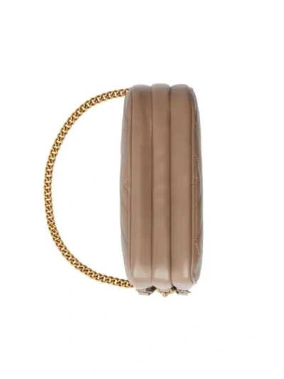 Shop Gucci Gg Marmont Mini Chain Bag In Neutrals