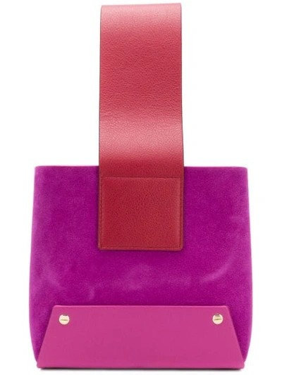 Shop Yuzefi Open Tote Bag - Purple