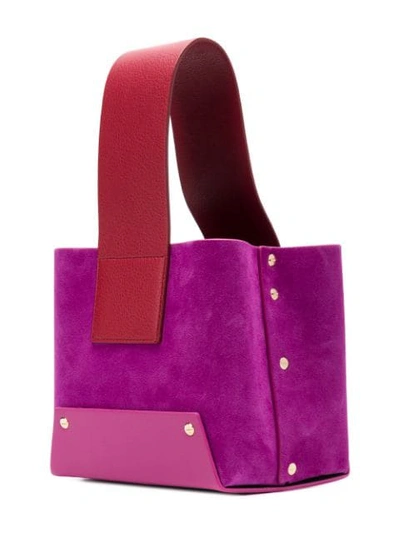 Shop Yuzefi Open Tote Bag - Purple