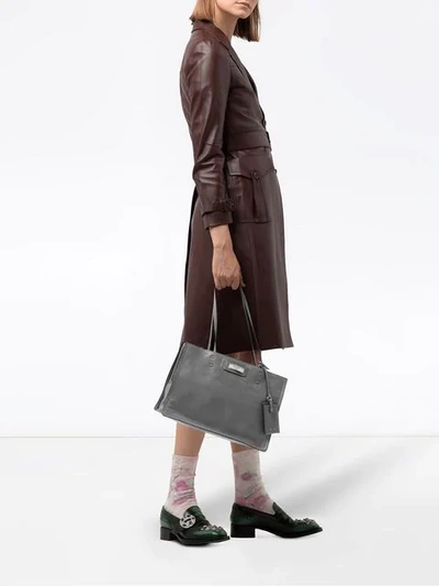 Shop Prada Etiquette Bag - Grey