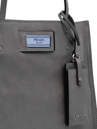 Shop Prada Etiquette Bag - Grey