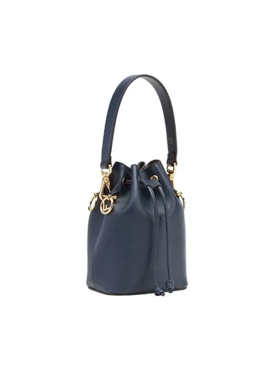 Shop Fendi Mini Mon Tresor Bucket Bag In Blue