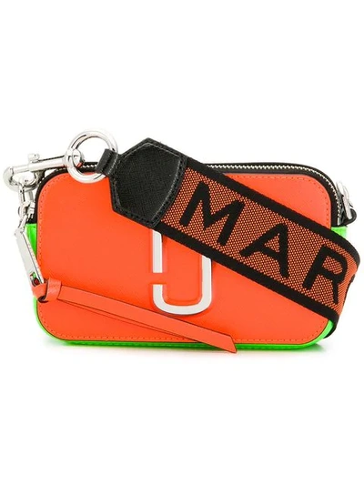 Shop Marc Jacobs Small Snapshot Crossbody Bag In Orange