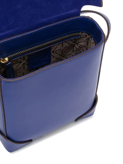 Shop Manu Atelier Mini Pristine Crossbody Bag In Blue