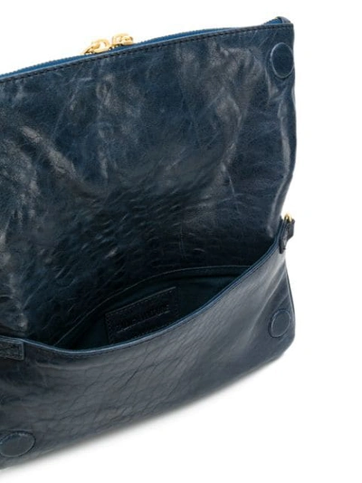 Shop Zadig & Voltaire Rock Crush Shoulder Bag In Blue