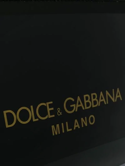 Shop Dolce & Gabbana Logo Strap Mini Bag In Black