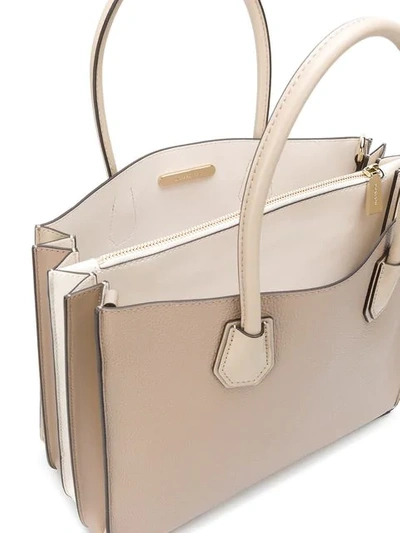 Shop Michael Michael Kors Mercer Tote In Neutrals