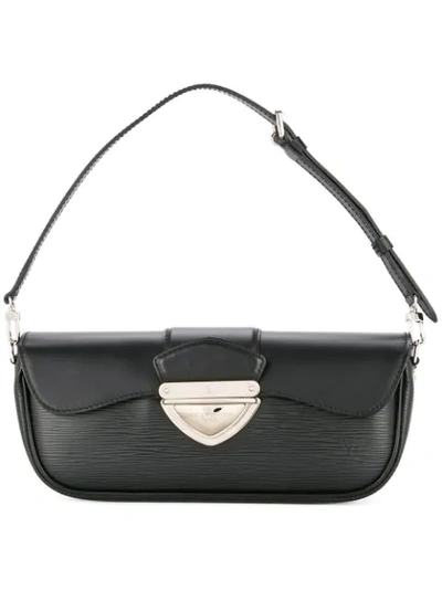 Shop Pre-owned Louis Vuitton Vintage Pochette Montaigne Shoulder Bag - Black