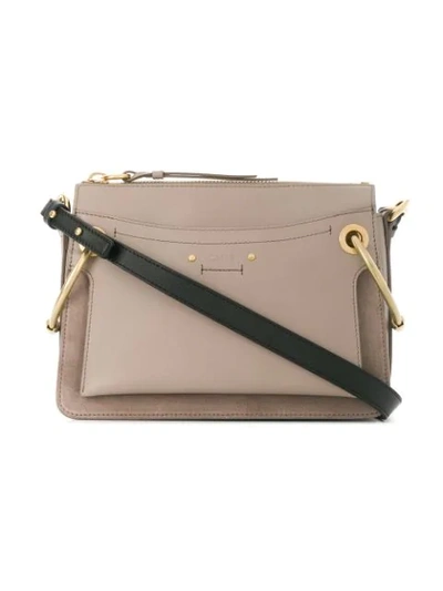 Shop Chloé Roy Shoulder Bag In Neutrals