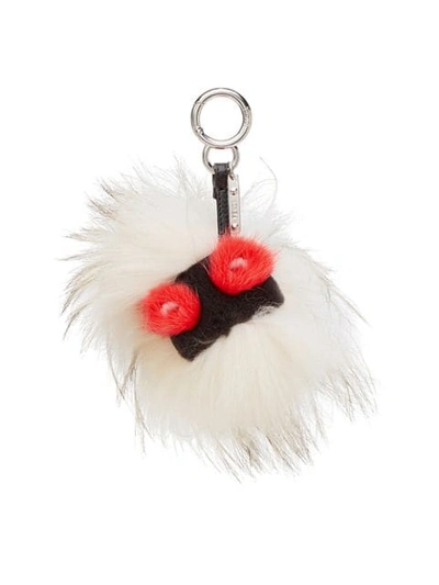 Shop Fendi Mini Eye Charm In White