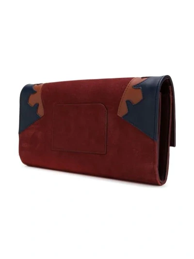 Shop Zanellato Clutch Mit Applikation In Red