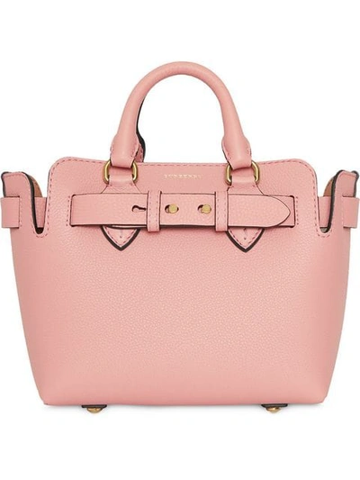 Shop Burberry The Mini Leather Belt Bag In Pink