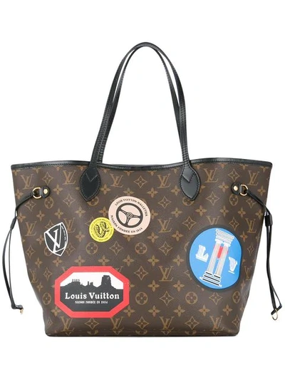 Pre-owned Louis Vuitton Neverfull Mm Shoulder Bag In Brown, Black, Etc