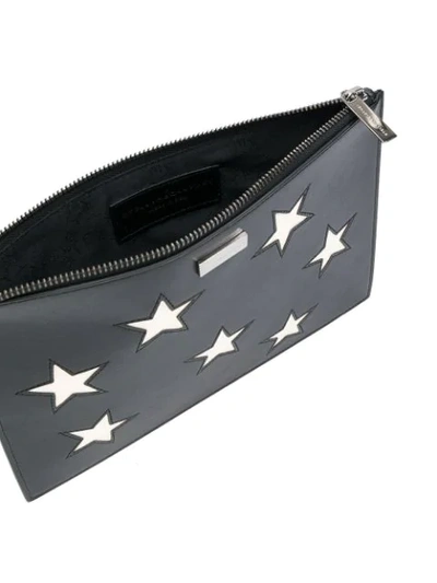 Shop Stella Mccartney Stars Clutch Bag In Black