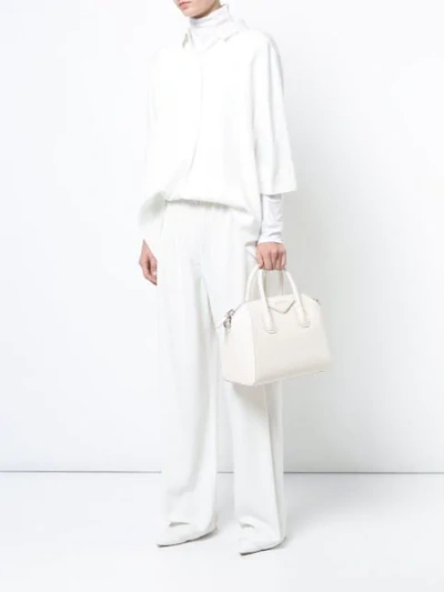 Shop Givenchy Antigona Tote In White