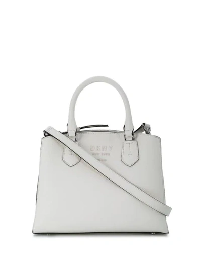 Shop Dkny Small Tote Bag In White