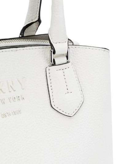 Shop Dkny Small Tote Bag In White