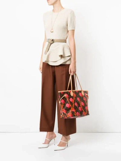 Shop Pre-owned Louis Vuitton Neverfull Mm Shoulder Bag - Brown