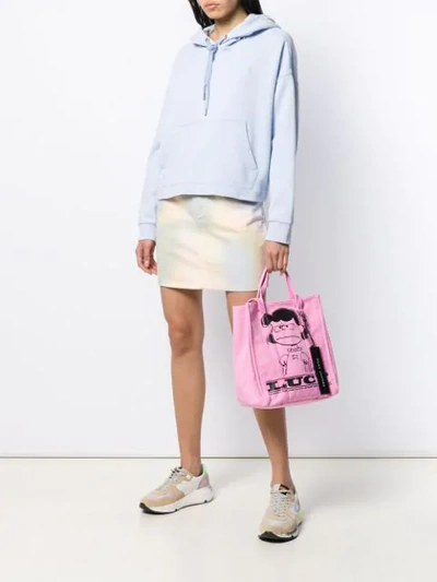 Shop Marc Jacobs X Peanuts Lucy The Tag Tote In Pink