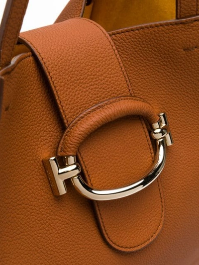 Shop Tod's Ring-strap Tote Bag In Brown