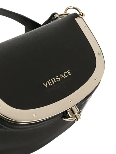 Shop Versace Mini Pouch Shoulder Bag - Black
