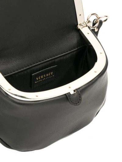 Shop Versace Mini Pouch Shoulder Bag - Black