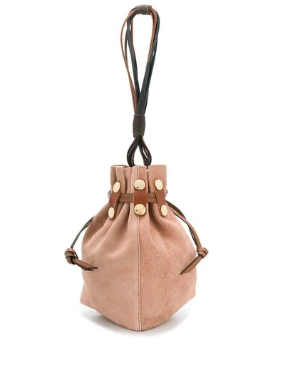 Shop Marni Bindle Bucket Bag In Brown