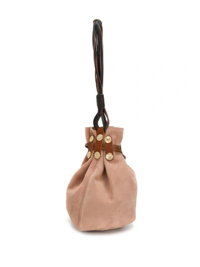 Shop Marni Bindle Bucket Bag In Brown