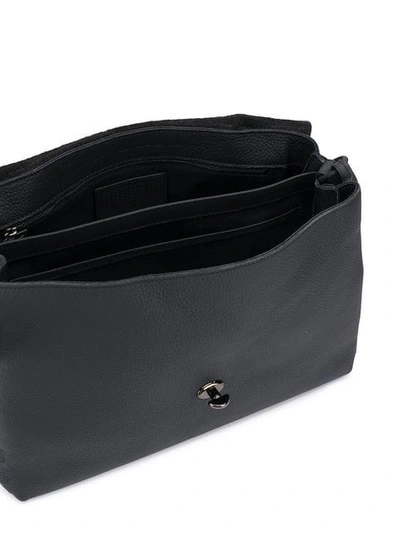 Shop Zanellato Postina Shoulder Bag In Black