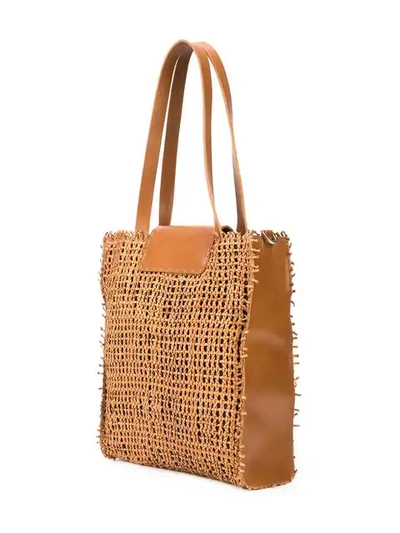 Shop Henry Beguelin Mimosa Tote Bag In Brown