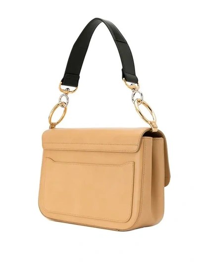Shop Chloé C Ring Shoulder Bag - Neutrals