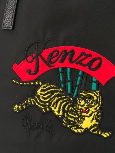 Shop Kenzo Neon Tote Bag In Black