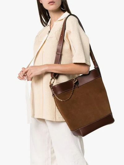 Shop Jw Anderson Chestnut Keyts Tote In Neutrals