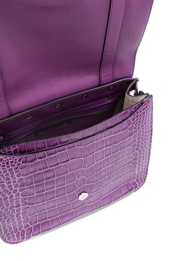 Shop Jw Anderson Purple Large Disc Satchel - Pink