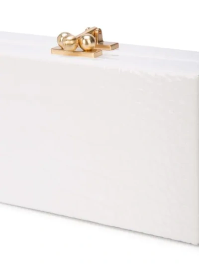 Shop Edie Parker Box Clutch In White