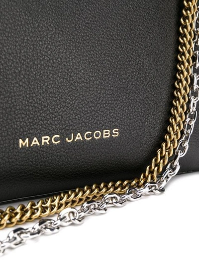 Shop Marc Jacobs Double Chain Crossbody Bag  In 001 Black