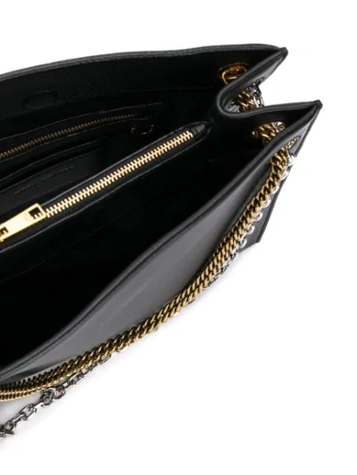 Shop Marc Jacobs Double Chain Crossbody Bag  In 001 Black