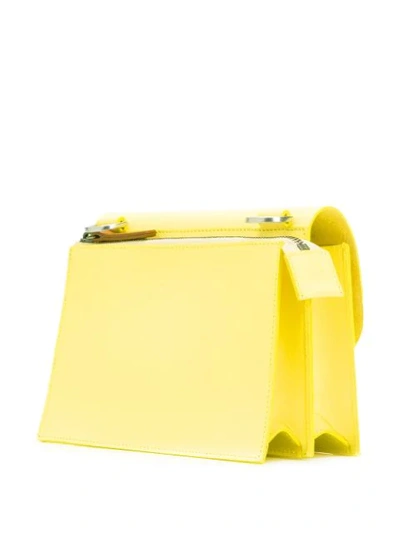 Shop Ally Capellino Lockie Crossbody Bag In Yellow