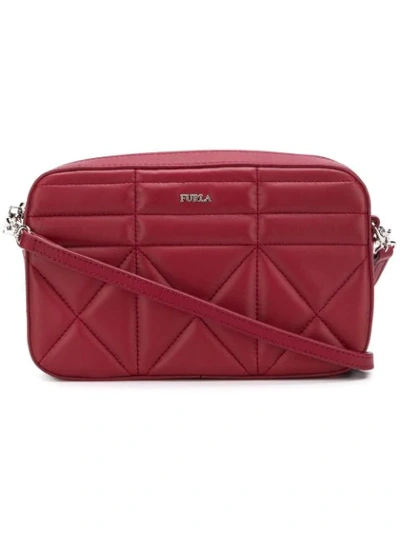 Shop Furla Quilted Fortuna Bag - Red