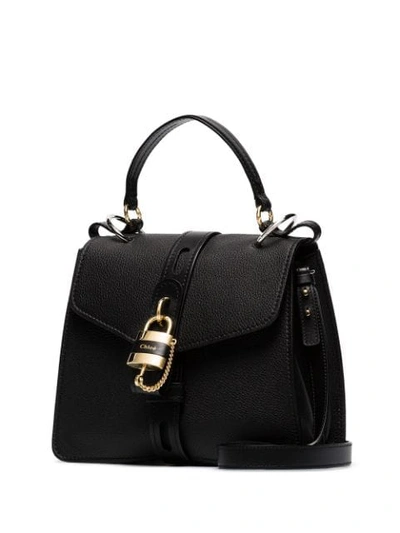 Shop Chloé Medium Aby Day Shoulder Bag In Black