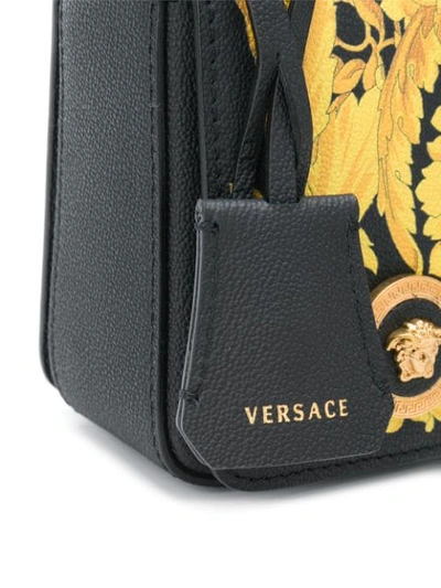 Shop Versace Baroque Shoulder Bag In Black