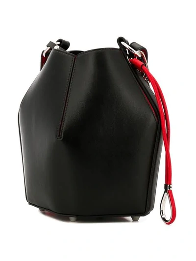 Shop Alexander Mcqueen Small Bucket Bag  In 1075 Black Red