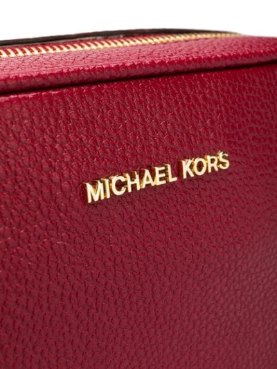 Shop Michael Michael Kors Crossbody Camera Bag In Red